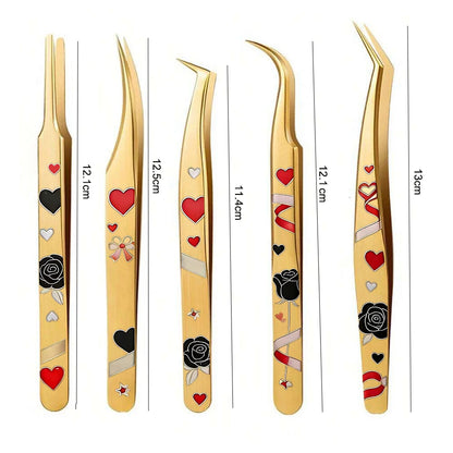 1pc High Precision Lash Tweezers Stainless Steel Eyelash Tweezers Lash Extensions Lash Tweezers for Eyelash Extension Straight