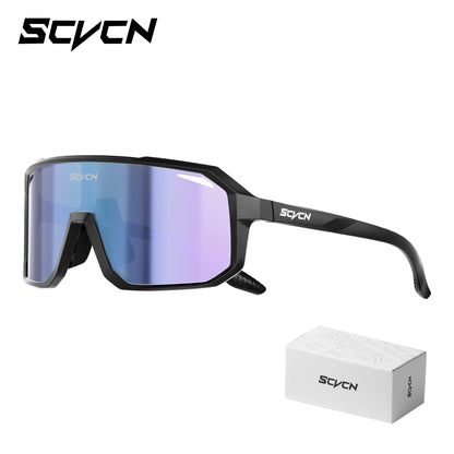 SCVCN Photochromic Cycling Sunglasses MTB Glasses Road Bike Cycling UV400 Goggles Men Women Outdoor Bicycle Sports Eyewear New
