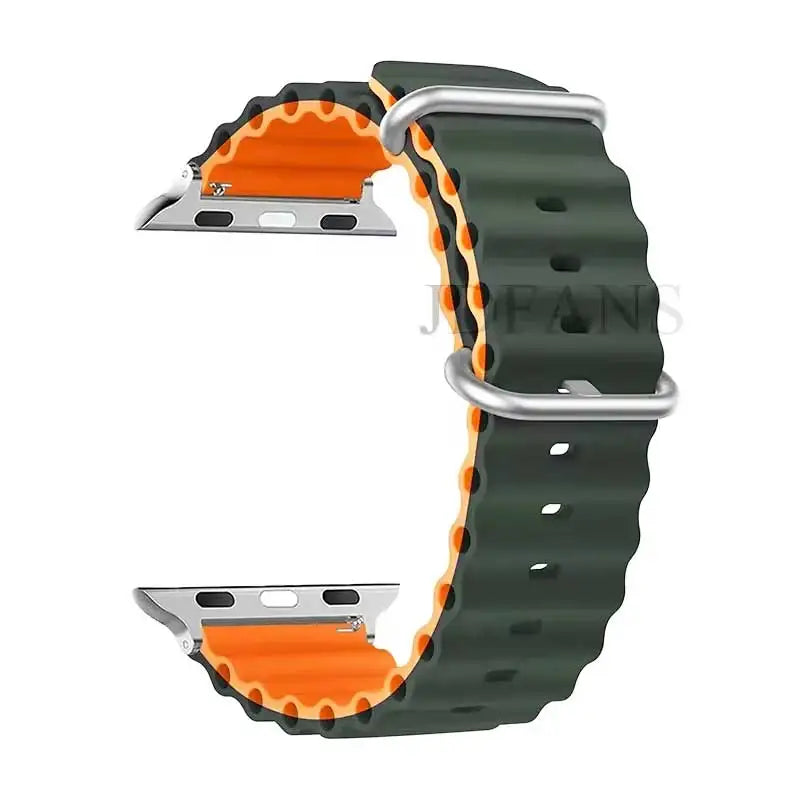 Strap For Apple watch ultra band 49mm 44mm 45mm 41mm 40mm 38mm 44 45 mm 1:1 Original Ocean belt iWatch series 9 10 8 7 se bands