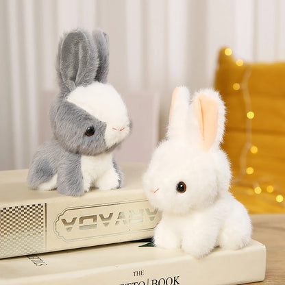14cm Cute Bunny Cartoon Animal Dolls Stuffed Long Ear Rabbit Soft Plush Toys Sleeping Children Baby Birthday Gift for Kids