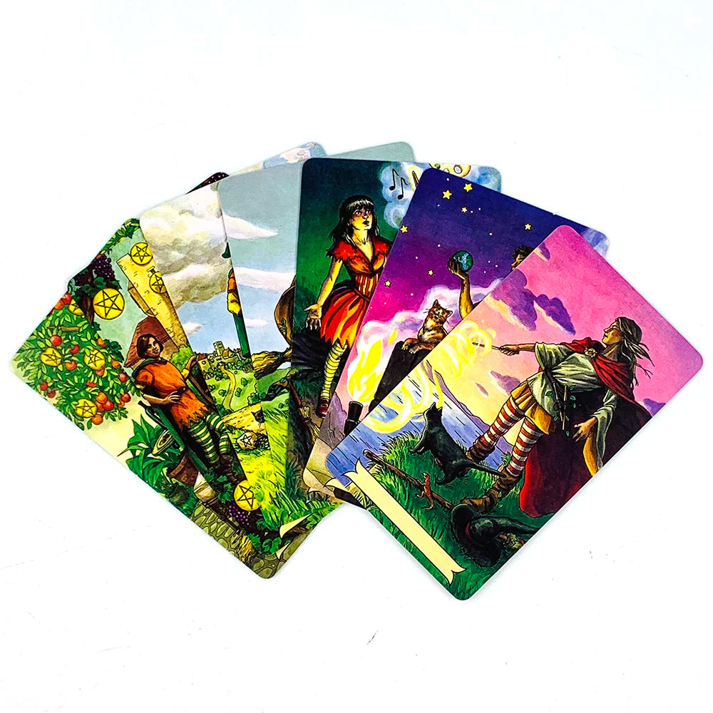 Tarot Cards English Eersion Prediction Divination Tarot Deck Board Game Cards,Christmas and New Year Family Party Games