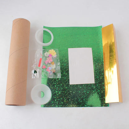 DIY Rotating Kaleidoscope Kits Scientific Experiment Teaching Tools Hands-Eyes Cooperation Educational Toys For Children Gifts