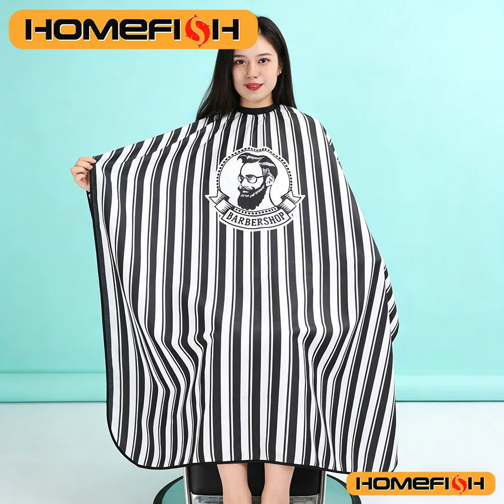 Hair cutting cloth for adults, non stick striped apron, hair salon hairstylist, oil drying, hair cutting cloth