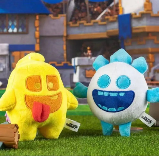 100% Original Supercell Plush Toy Clash Royale 10cm Heal Spirit and Ice Spirit Plush Toy Cute Game Character Collection Toy