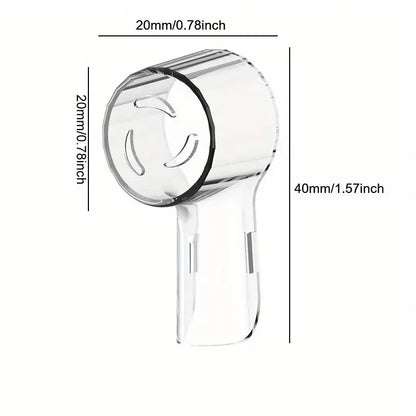 Toothbrush Dustproof Covers Caps Compatible with Braun Oral B Replacement Heads and iO Series Electric Toothbrush Head Protector