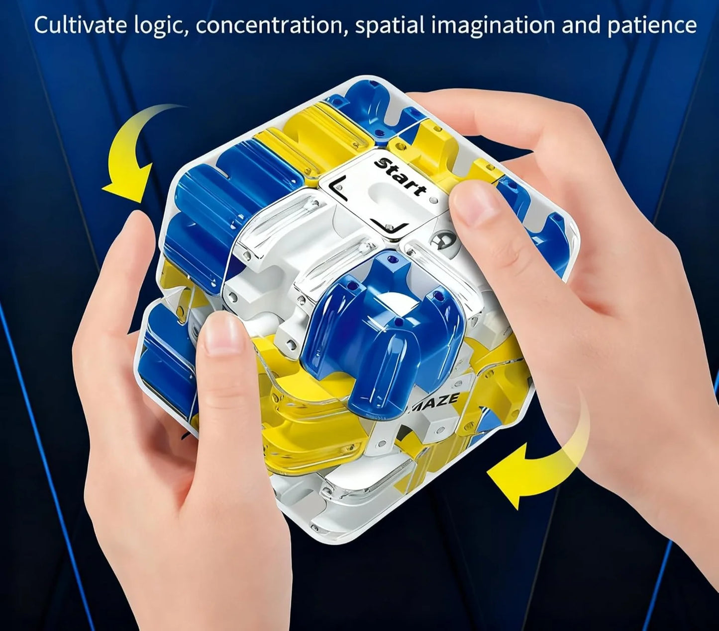 3D Maze Magic Cube Fidgeting Toys Labyrinth Creative Puzzle Intelligence Cube Kids Logical Thinking Anti Stress Educational Toys