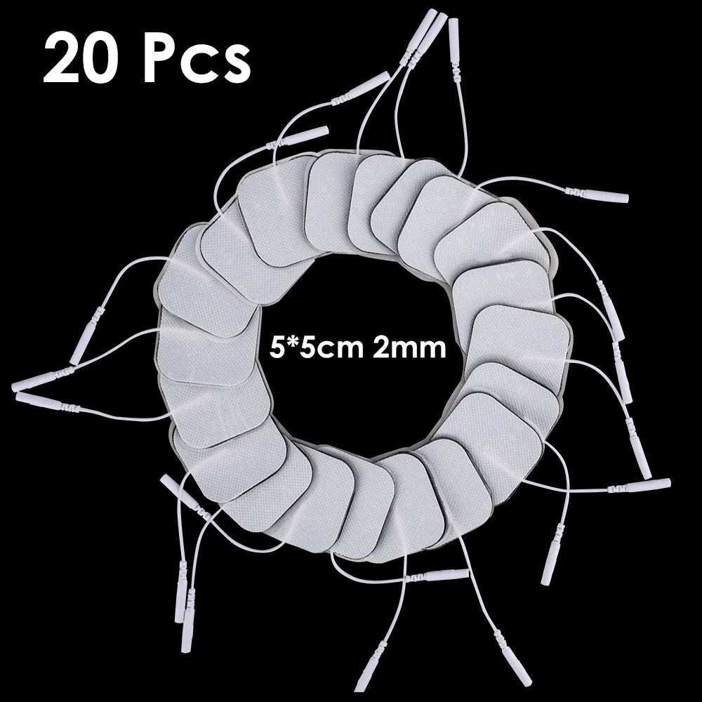 100P/50P 5x5cm Muscle Stimulator Electrode Pads Non-woven Fabric Self Adhesive Replacement Pads for Tens Digital Massage Machine