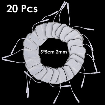 100P/50P 5x5cm Muscle Stimulator Electrode Pads Non-woven Fabric Self Adhesive Replacement Pads for Tens Digital Massage Machine