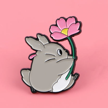 Cute Animal Enamel Pin Anime Movie Badges on Backpack Women's Brooches Hat Lapel Pins Cosplay Accessories Toys Kids Gifts