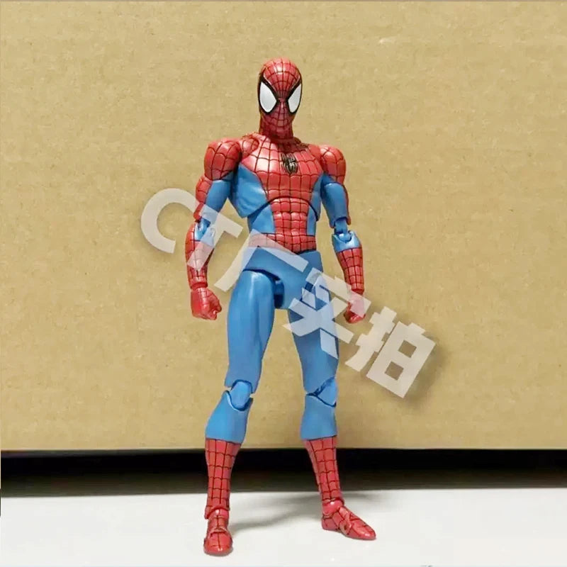 New CT Toys Spiderman Figure Mafex 185 Miles Morales 2099 Classic Costume Spider-Man Action Figure Anime Mafex185 Figurine Toys