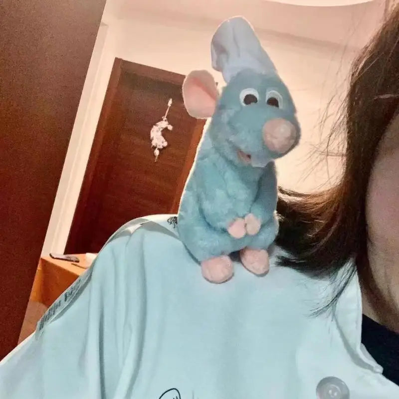 Cute Ratatouille Magnetic Plushie Detachable Shoulder Ornament for Cosplay Kawaii Christmas Gift Shoulder Plush Doll Decoration