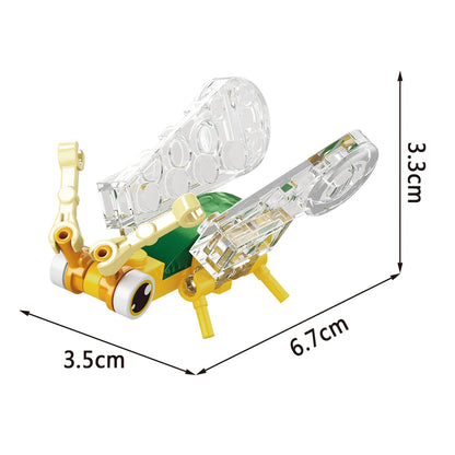 Insect World Animals Scorpion Mantis Ants Spider Birds Marine Animal Building Blocks Toys Desktop Ornaments Bricks Kids Gift