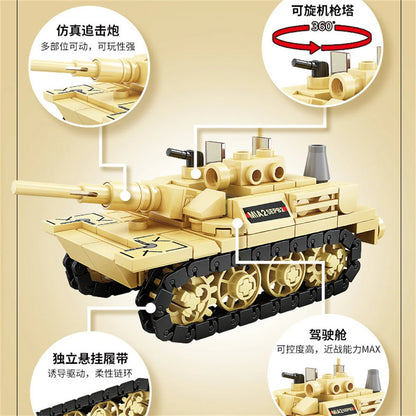 World War 2 WW2 Army Military Soldiers SAWT Soldiers The King Tiger Heavy Tank DIY Model Building Blocks Bricks Children'S Toys