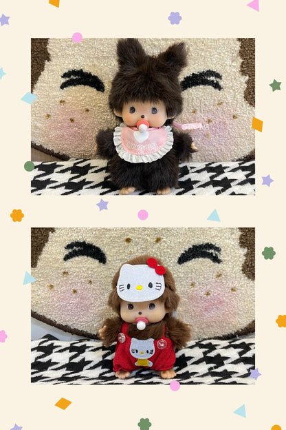 In Stock 15cm Mongon Monkey Kawaii Doll Keychain Bag Pendants Toy Hand Puppet Decompression Children Cute Gift Decoration Gift