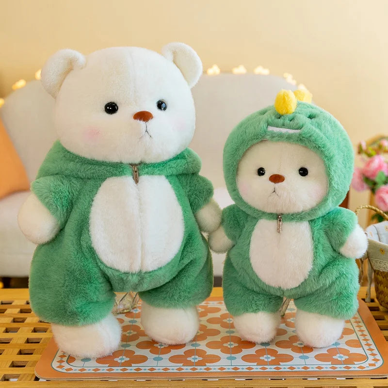 Kawaii Giant Bear Cosplay Panda Doll Creative Plush Toy Cartoon Zoo Animal Plushie Throw Pillow Birthday Xmas Gift Home Decor