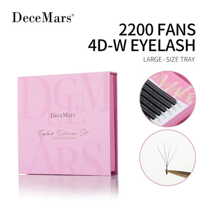 DeceMars Large Amount YY 3D 4D 5D 6D Large-size Tray Eyelash Extension for Makeup