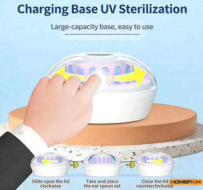 Visual Ear Wax Cleaner with Camera Safe Earwax Removal Endoscope with 5M Camera Luminous Otoscope Ear Cleaning Tools Ear Care