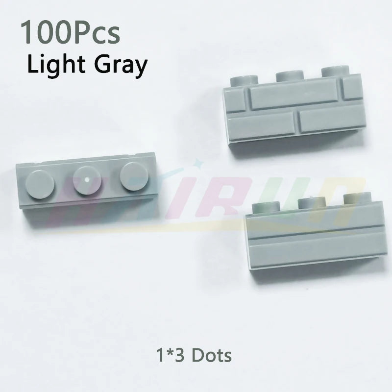 100/120Pcs MOC Building Block Simulation City Wall Brick Building Block Model Building Accessories Castle Construction Toys