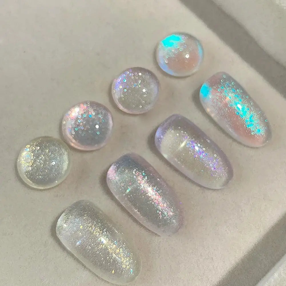 Pearl Effect Nail Powders Mirror Aurora Chrome Mermaid Nails Art Powder Rainbow AB Magic Mirror Pearl Shell Powder Supplies