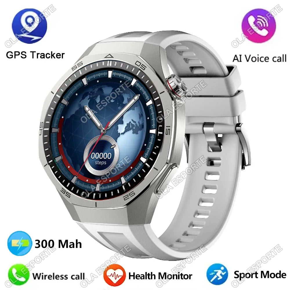 Watch 5 Pro GPS NFC Smart Watch Men 360*360 AMOLED Screen Heart rate Monitor Bluetooth Calls IP68 Waterproof Man Smartwatch 2025