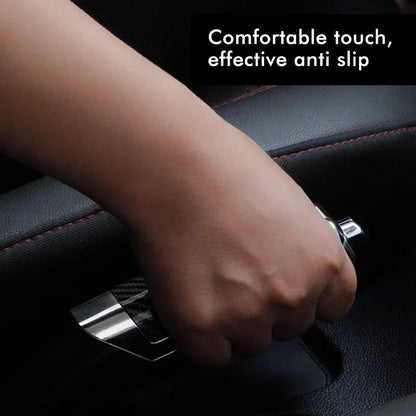 Universal Car Handbrake Grip Protect Cover Styling Wooden Carbon Fiber Decor High Quality ABS Smooth SUV Interior Accessory