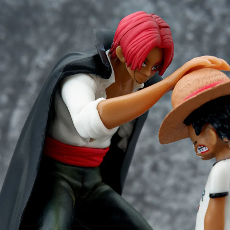 18cm One Piece Straw Hat Luffy Anime Action Figure Model Trendy Toy Desktop Collection Ornament Static Statue Doll Creative Gift