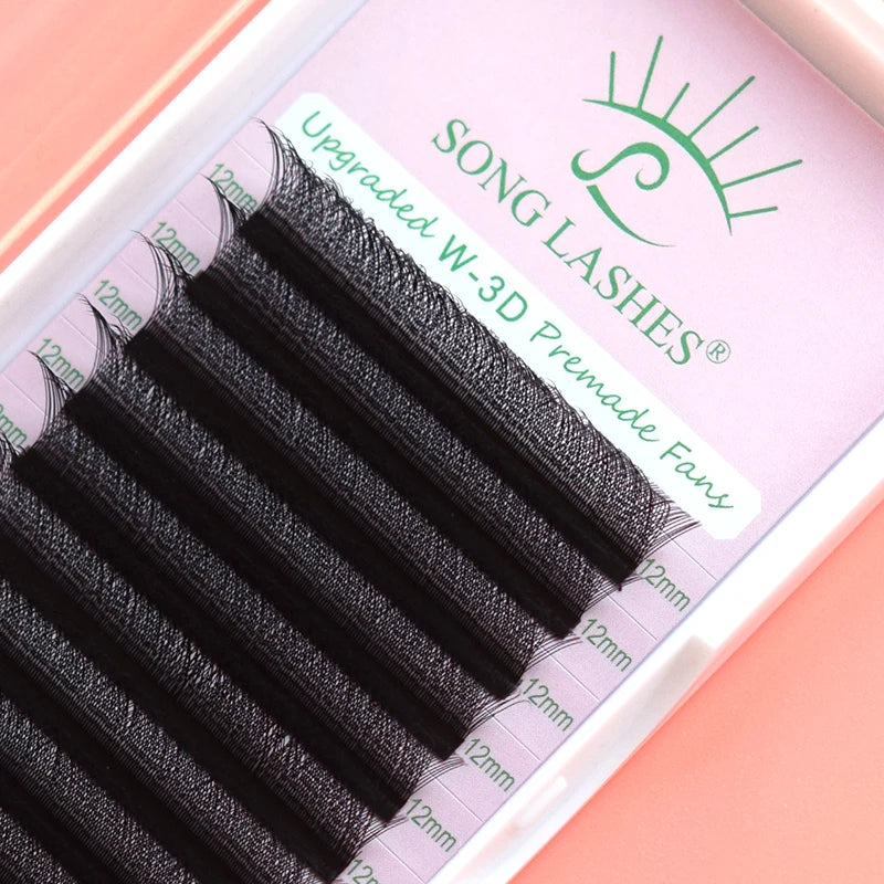 3D W-Shaped Eyelashes Extension 3 Tip C/D Curl High Quality Idividual