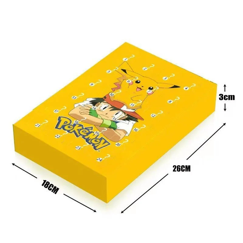 24PCS/Set Pokemon Christmas Advent Calendar Cute Pikachu Charizard PVC Small Anime Figure Surprise Box Birthday Halloween Gift