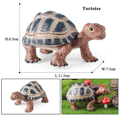 Oenux Ocean Animals  Leatherback Tortoise Turtle Growth Cycle Sea Life Model Figurines Action Figures PVC Education Kid Toy Gift