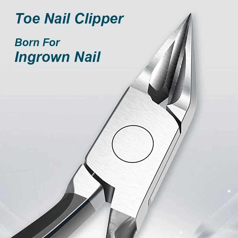 Culticle Nipper Nail Clipper Ingrown Thick Toenails Trimmer Professional Podiatrist Toenail Nipper With Stainless Steel