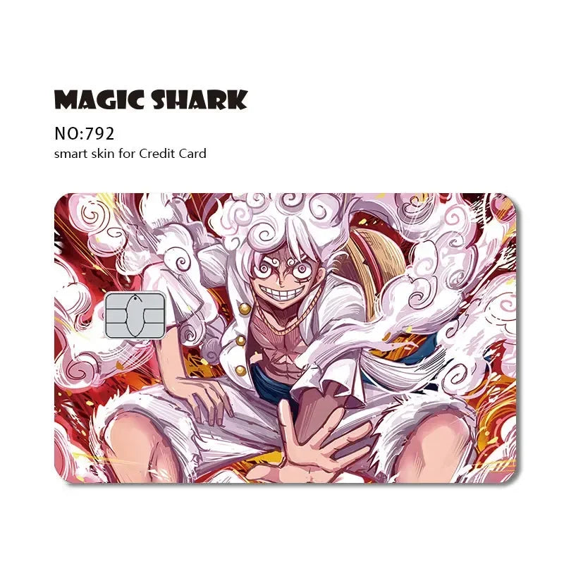 Magic Shark Wanted Anime 3M PVC Matte No Fade Skin Cover Sticker for Metro Debit Credit Card