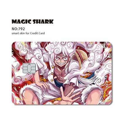 Magic Shark Wanted Anime 3M PVC Matte No Fade Skin Cover Sticker for Metro Debit Credit Card