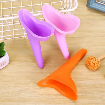 1pc Portable Silicone Urinal for Women Outdoor Travel Camping Female Soft Urination Device Stand Up & Pee Toilet Emergency TMZ