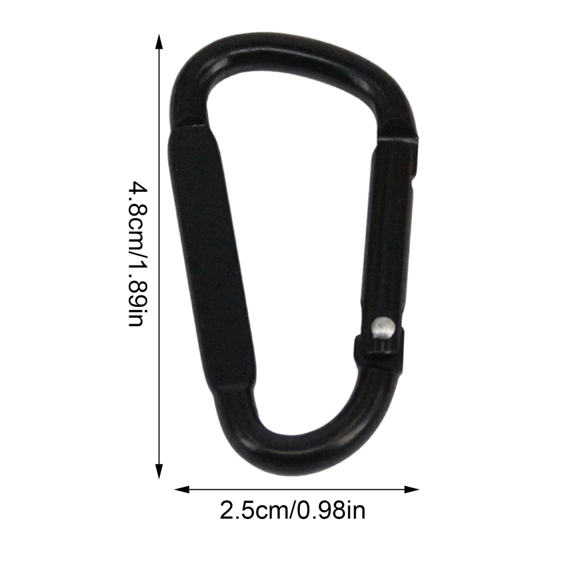 Double Clip Carabiner Outdoor Hook Clip Multi-Use Outdoor S Chain Hooks Portable Backpack Locking Hooks With 360 Degree Swivel