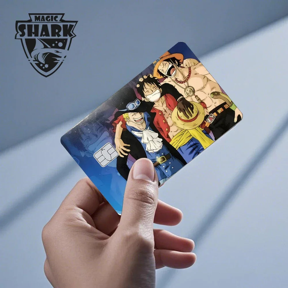Magic Shark Wanted Anime 3M PVC Matte No Fade Skin Cover Sticker for Metro Debit Credit Card