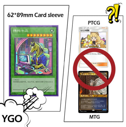 62x89mm 100PCS/Set Solid Matte Trading Card Sleeves Top Loading Japanese Size Card Protector for YGO