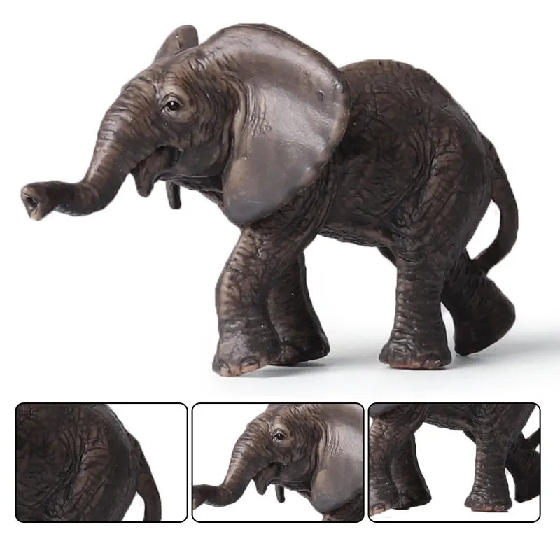 Oenux African Wild Animals Elephant Model Simulation Big Mammoth Action Figures Figurine PVC Educational Toy For Kids Gift