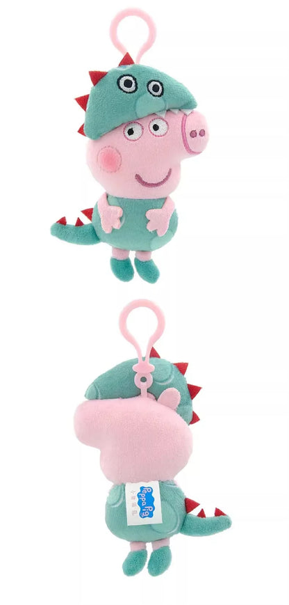 Genuine Peppa Pig George Stuffed Plush Toys High Quality Keyring Hot Cartoon Animal Keychain Doll Pendant Kids Christmas Gifts