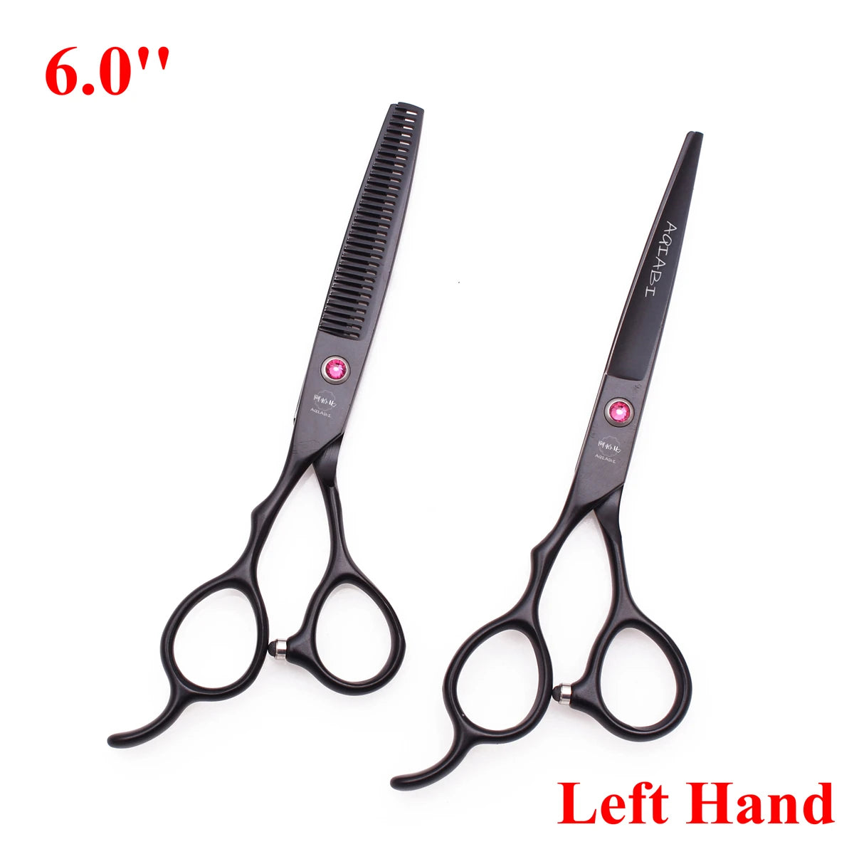 6.0'' Left Hand Professional Hairdressing Hair Scissors Cutting Shears Thinning Salon Barber Home Japan Steel Dropshipping A8001