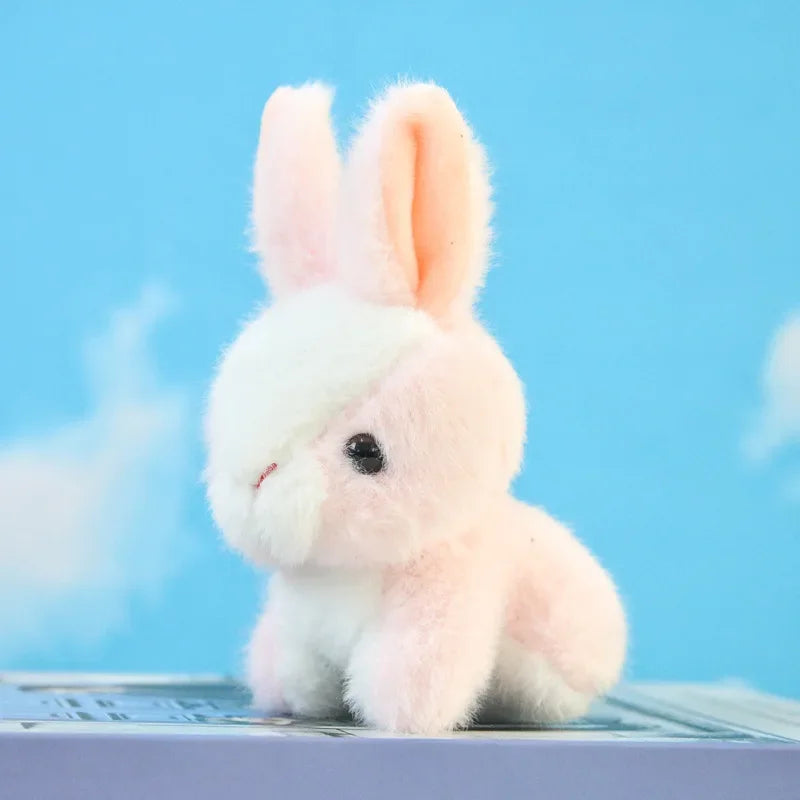 Imitation Rabbit Plush Pendant Lovely White  Doll Key Chain  Backpack  Gift Girl Cute  Keychain