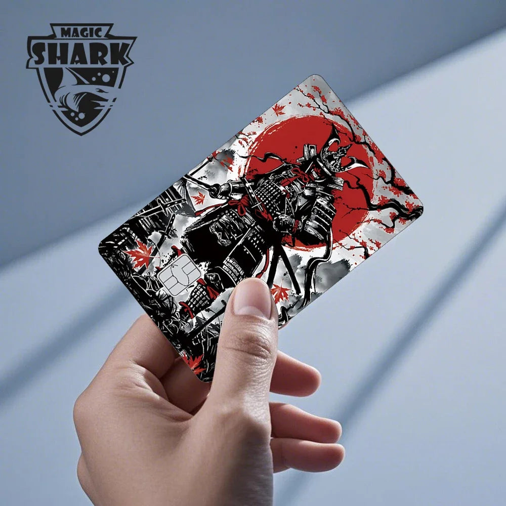 2025 New Magic Shark Anime Money Charge 404 Error ID Game Machine Film Skin Sticker for Debit Bank Credit Card