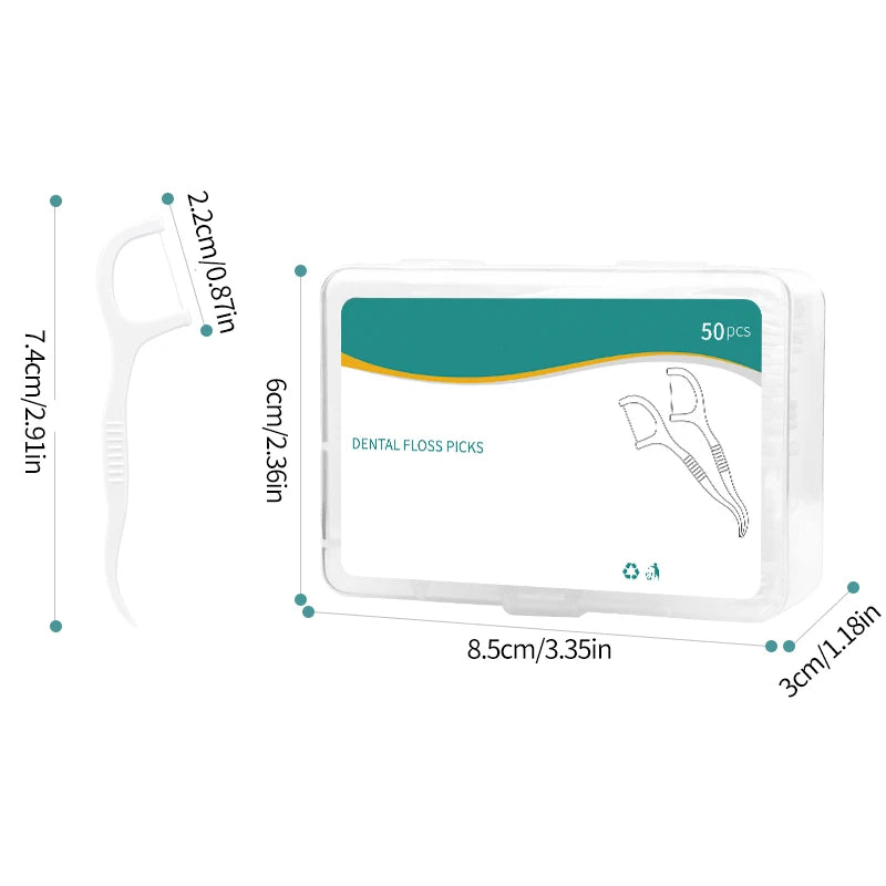 1000/600/300/150PCS - Ultra fine dental floss stick - Clean the gaps between teeth with one piece - Oral care tool