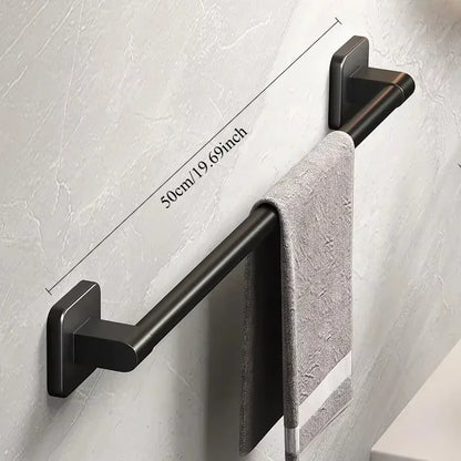 Bathroom Towel Rack Towel Holder Self-adhesive Bathroom Towel Rack Hooks  Bathroom Shelf Without Drilling Towelrack Bathroom