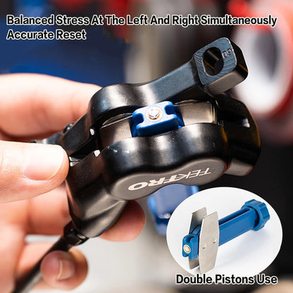2in1 Bicycle Brake Pad Spreader Tool Durable Steel Rotatable Bike Oil Disc Piston Reset Hydraulic Brake Caliper Piston Extension