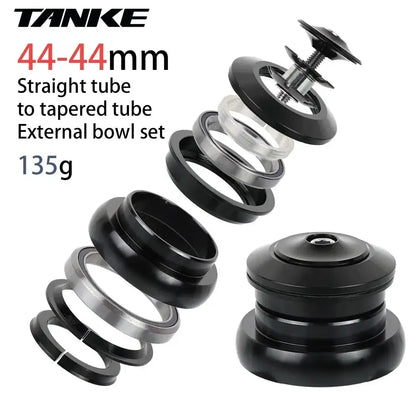TANKE-MTB Bowl Group, Mountain Bike Aluminum Alloy Headset,Tapered Straight Fork Bearing,44-44mm/52/55/56mm,11/8 ",11/2",28.6mm