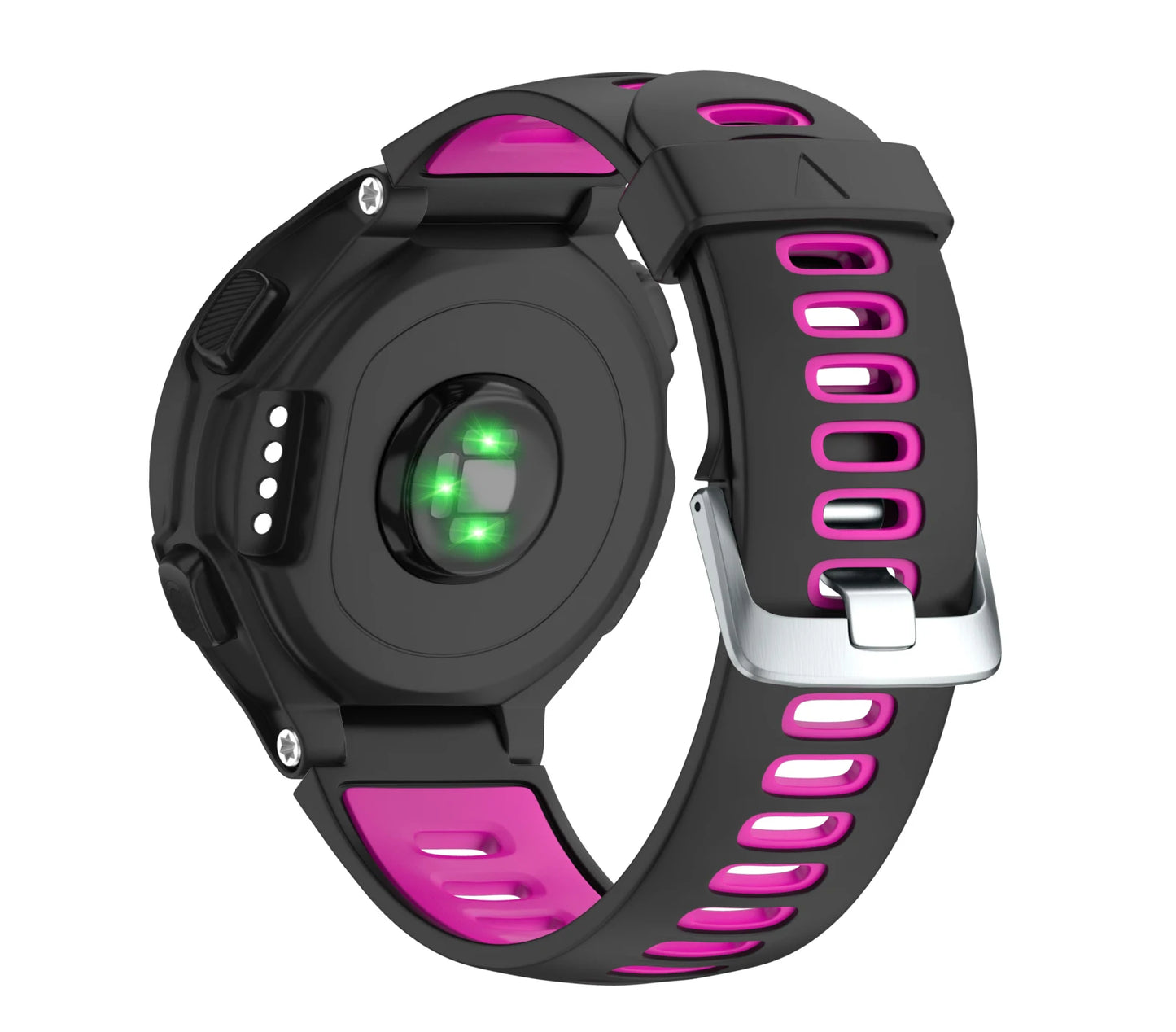 Double Colors Silicone Watch Strap Bracelet For Garmin Forerunner 220/230/235/620/630/735XT/Approach S6 Fashion Rubber Band