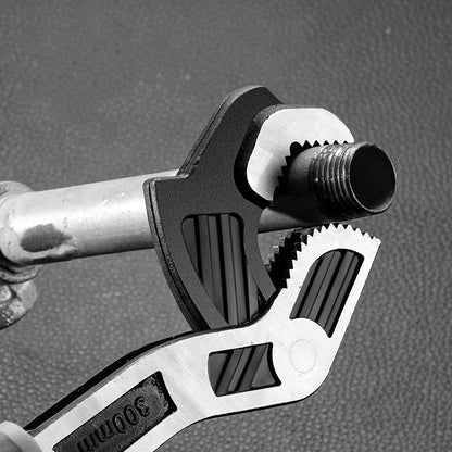 6/8/10/12 Inch Universal Multifunctional Self-Locking Wrench Fast Adjustable Wrench CR-V Bathroom Wrench Plumber Multi Hand Tool