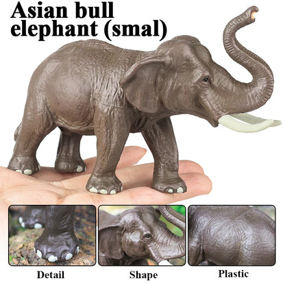 Oenux African Wild Animals Elephant Model Simulation Big Mammoth Action Figures Figurine PVC Educational Toy For Kids Gift