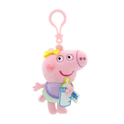12cm Genuine Peppa Pig Plush Pendant Children's Toy Kawaii Peppa George Cartoon Anime Plush Key Chain Backpack Pendant Kids Gift