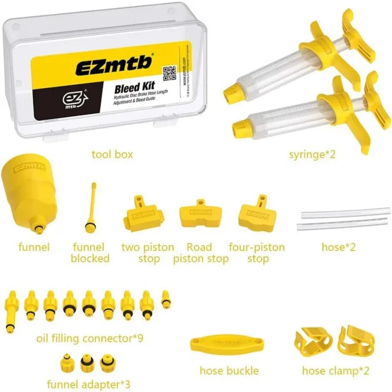 Bicycle Hydraulic Disc Brake Oil Bleed Kit Tools for SHIMANO, SRAM, Avid, MAGURA Series MTB Road Bike Brake Repair Tool